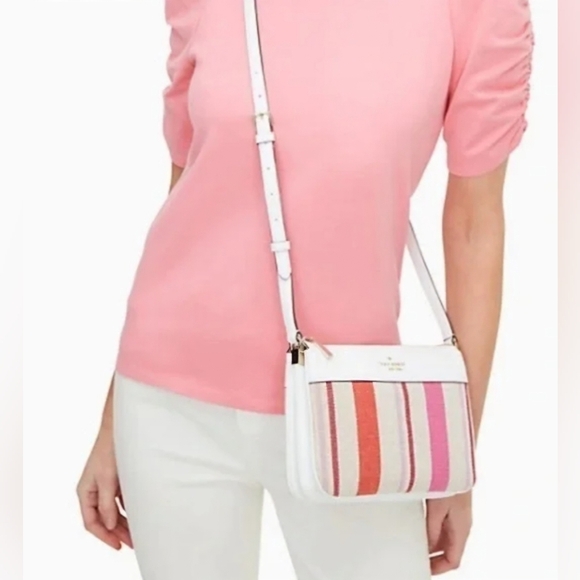 kate spade Handbags - KATE SPADE Striped Crossbody Bag
